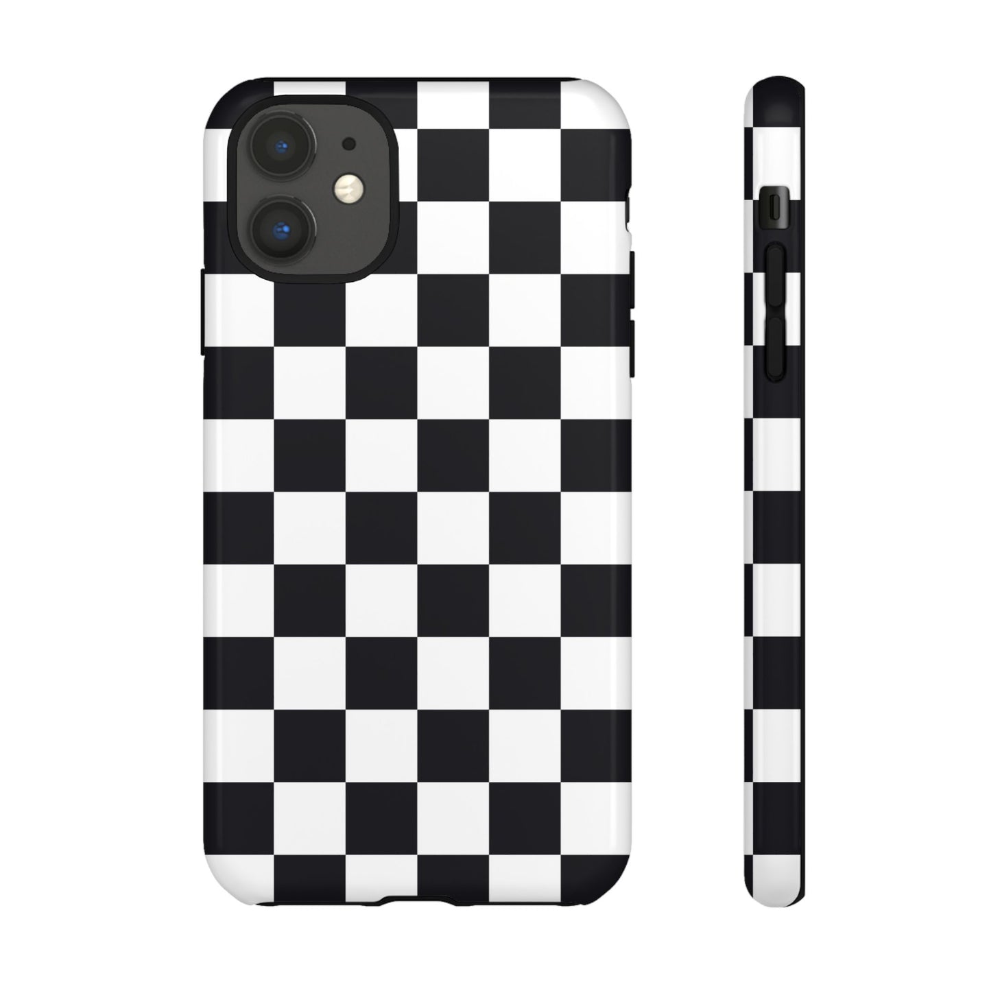Black & White Checkerboard iPhone Case