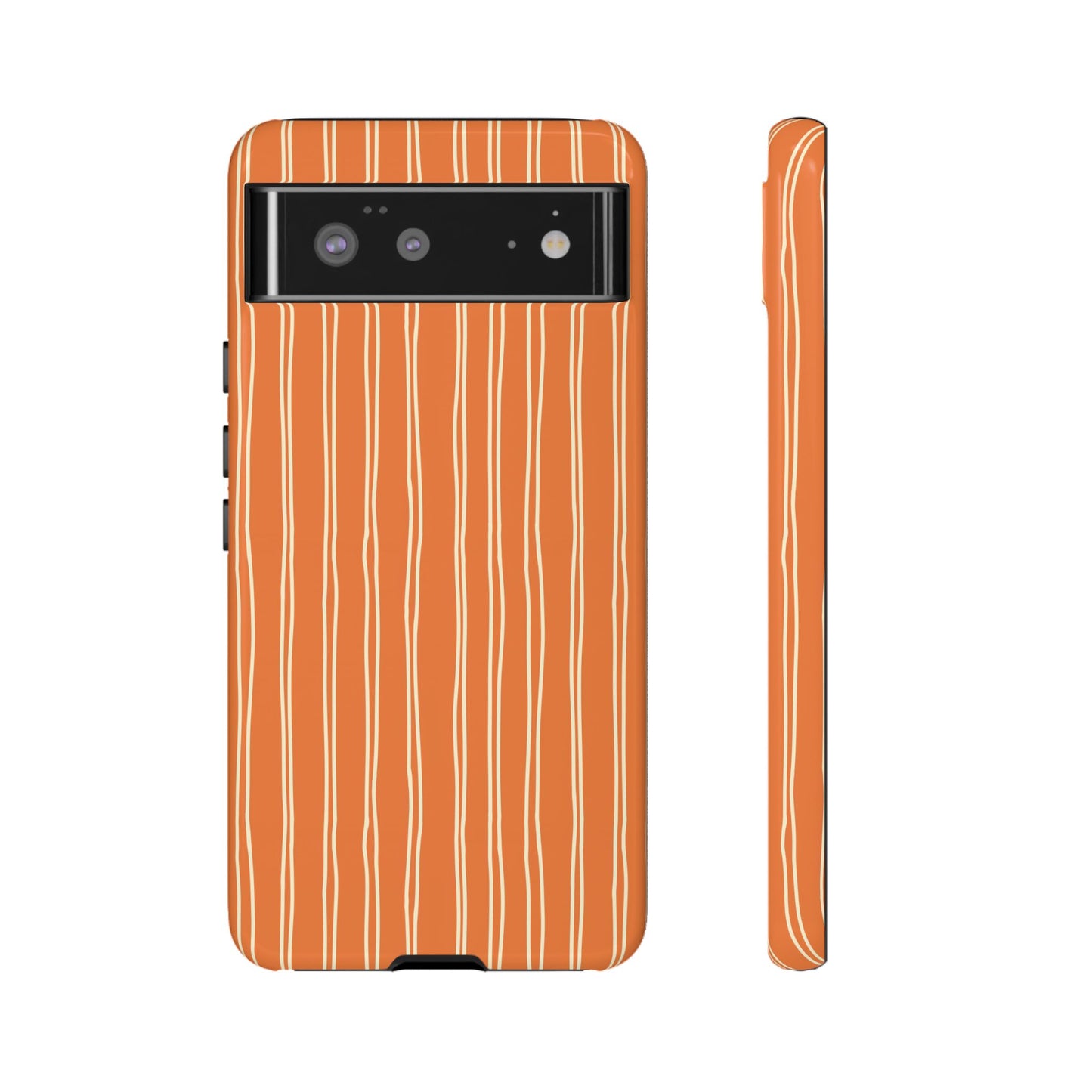 Orange Vertical Stripe Phone Google Pixel Case