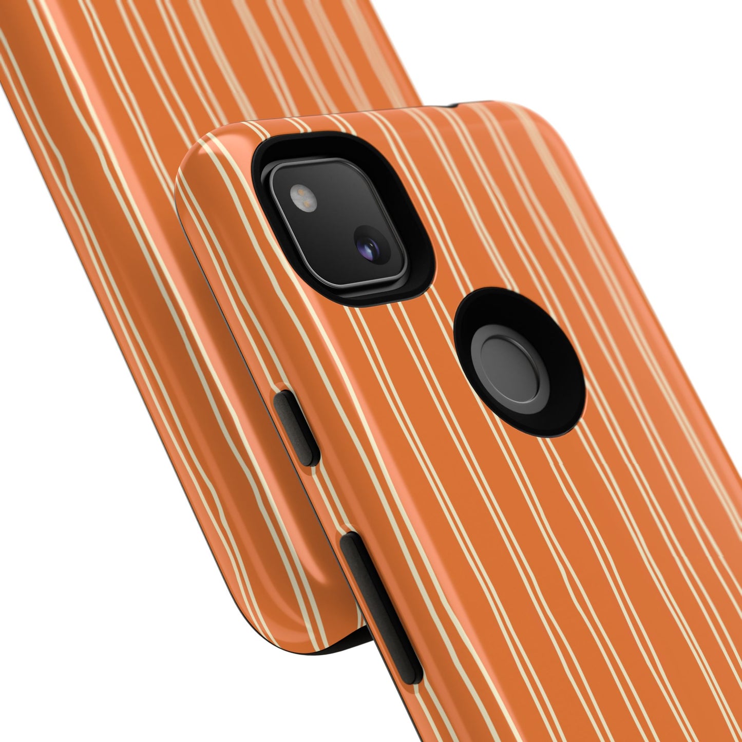Orange Vertical Stripe Phone Google Pixel Case