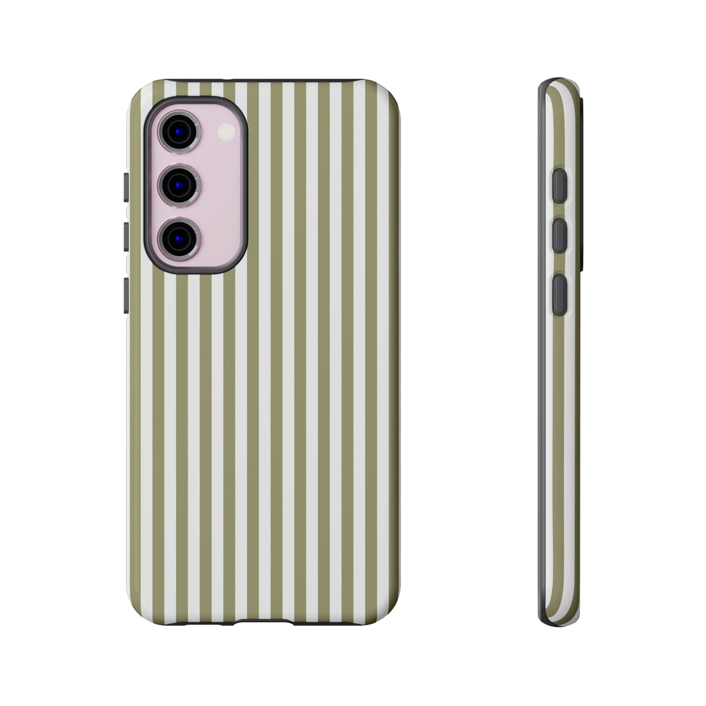 Sage & White Stripe Samsung Case