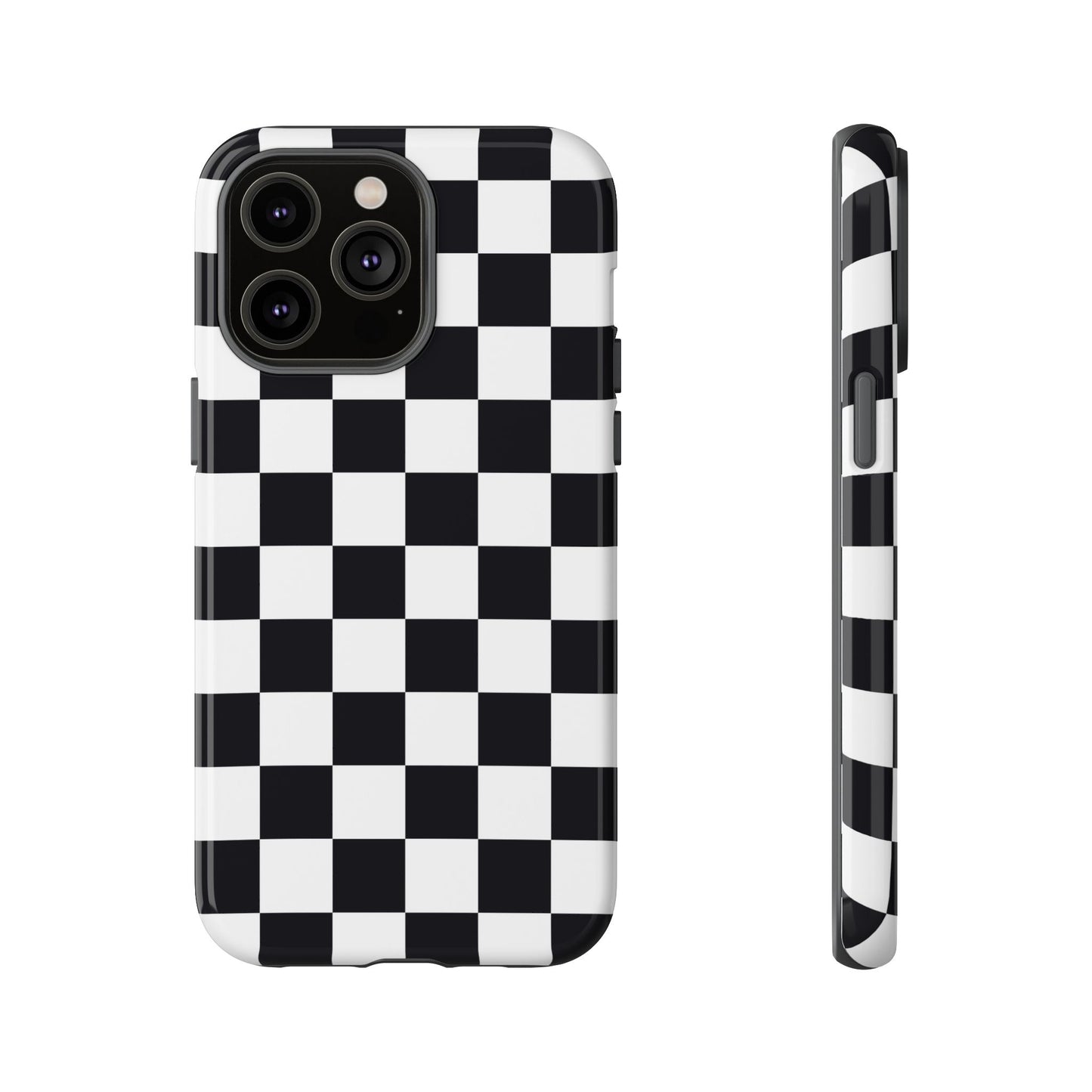 Black & White Checkerboard iPhone Case