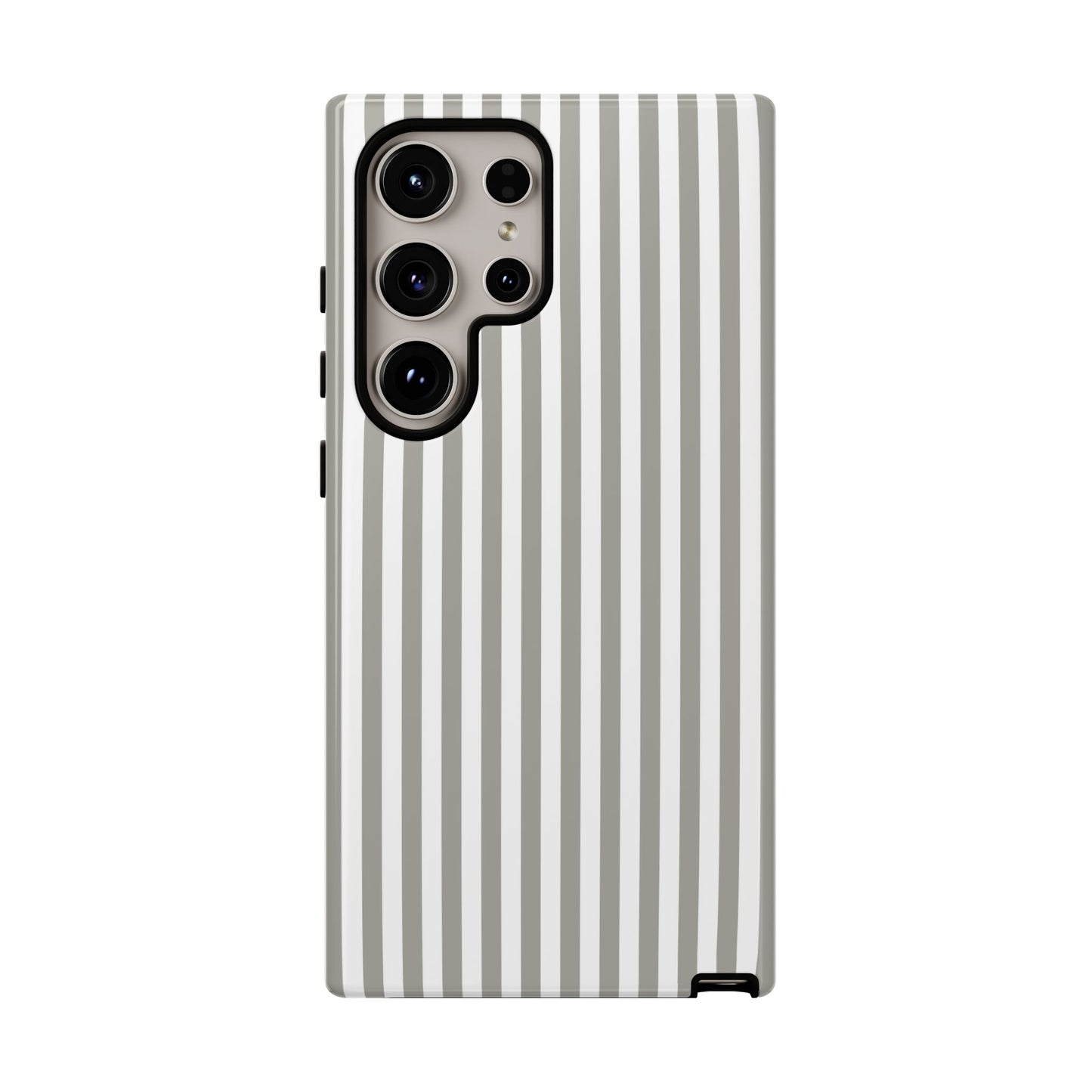 Gray & White Stripe Samsung Case