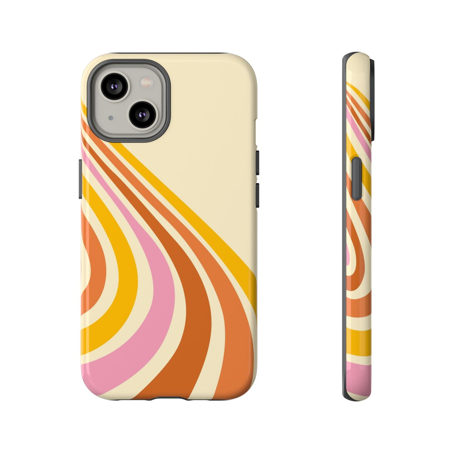 Retro Wave Swirl iPhone Case