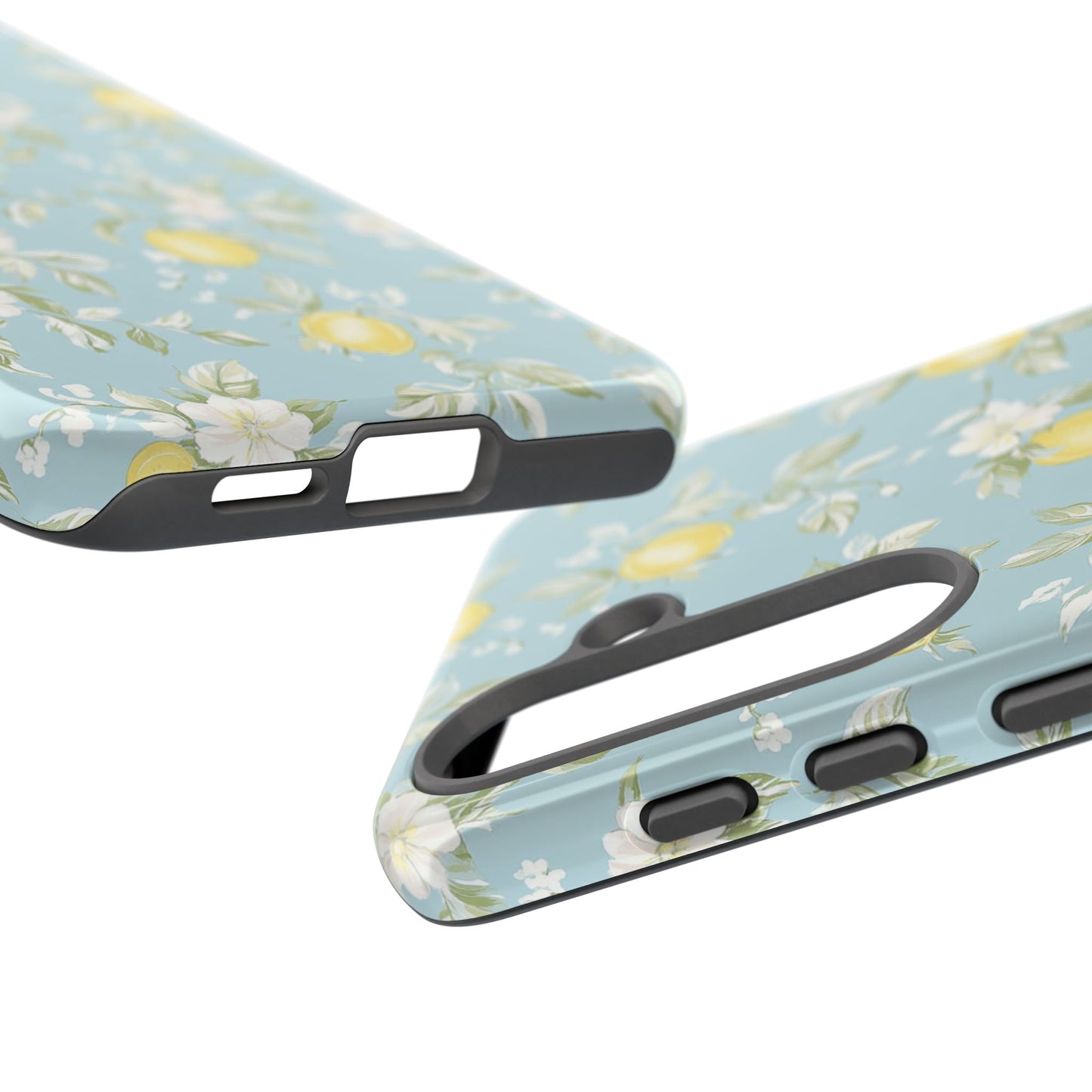 Lemon Blossom Blue Samsung Case