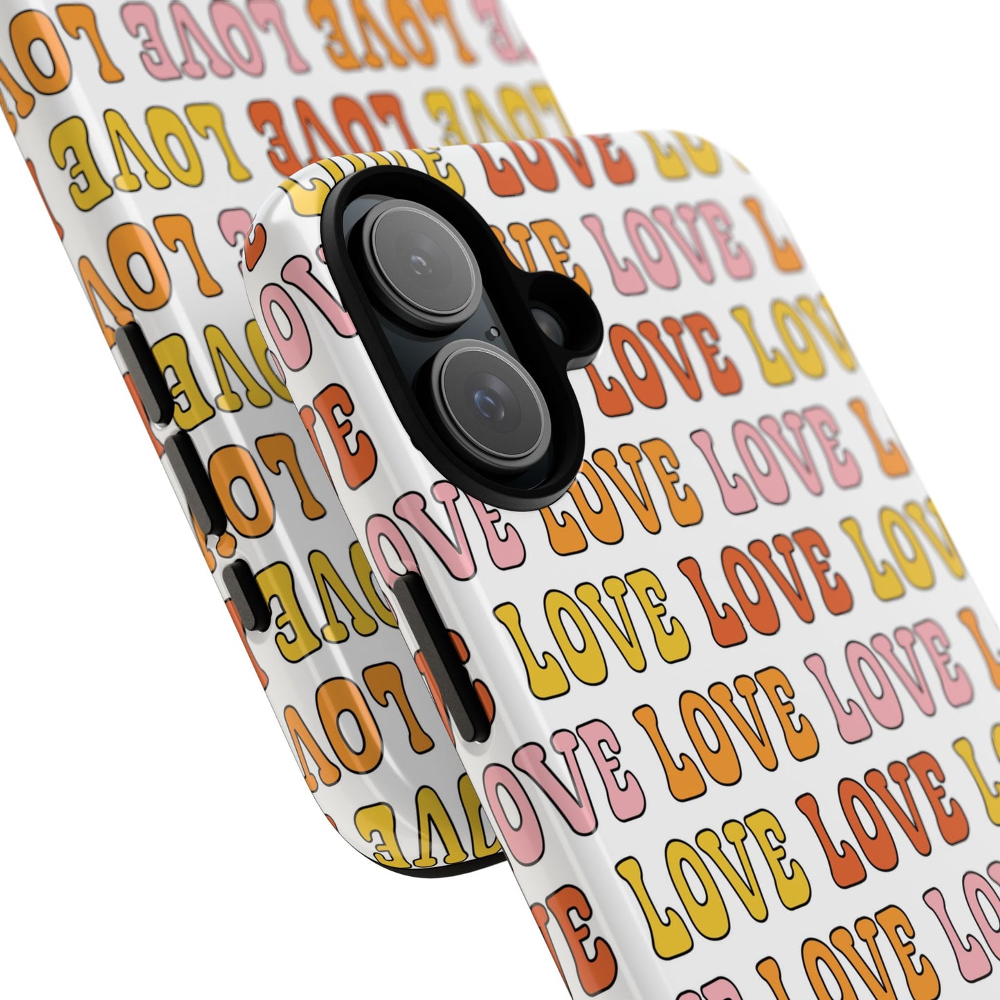 Retro LOVE Typography iPhone Case