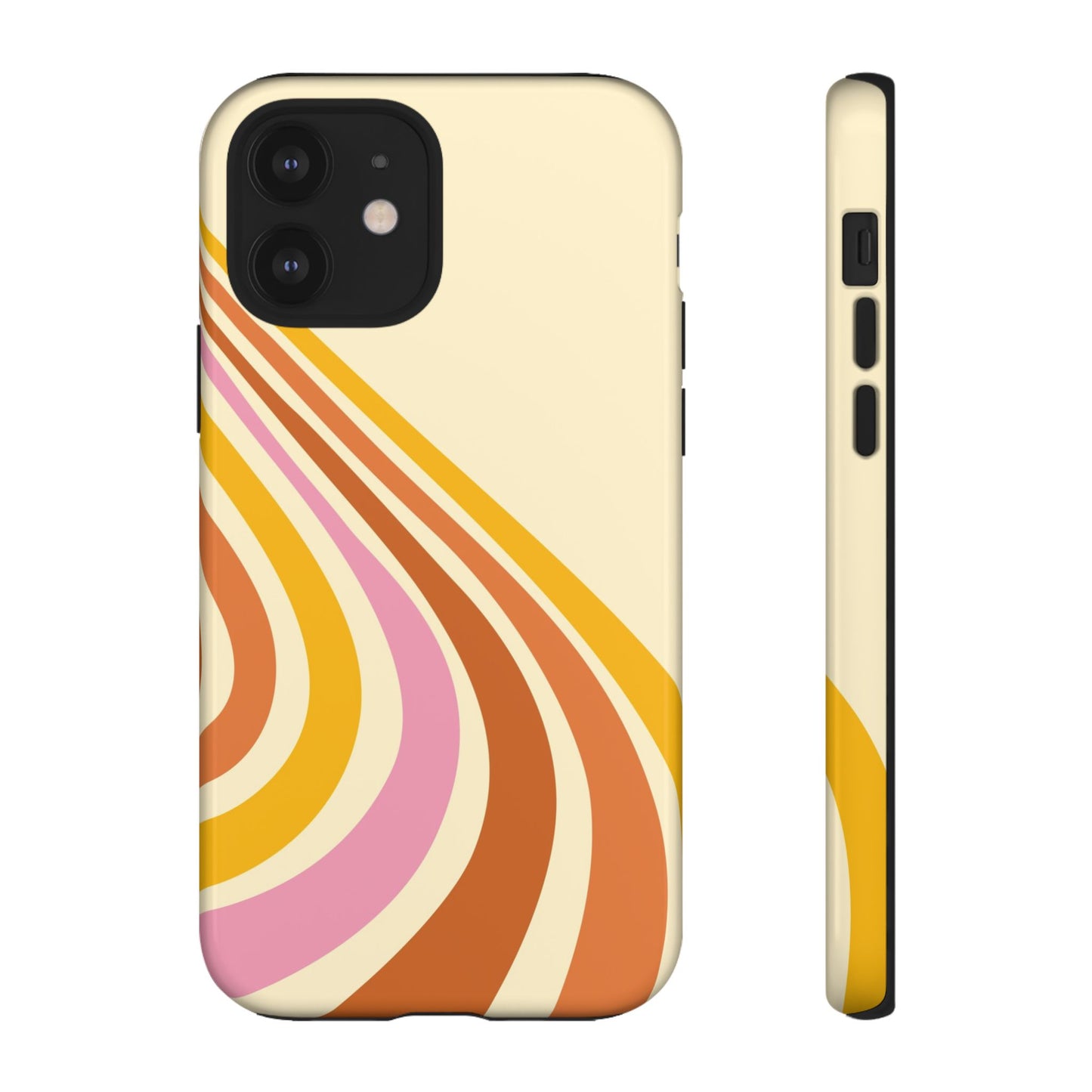 Retro Wave Swirl iPhone Case