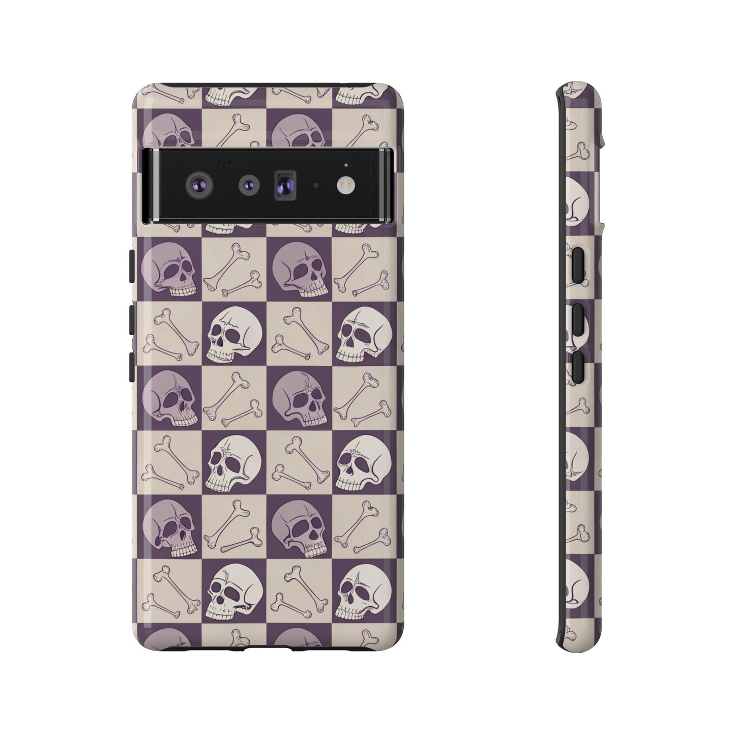 Skull & Bones Checkered Google Pixel Case