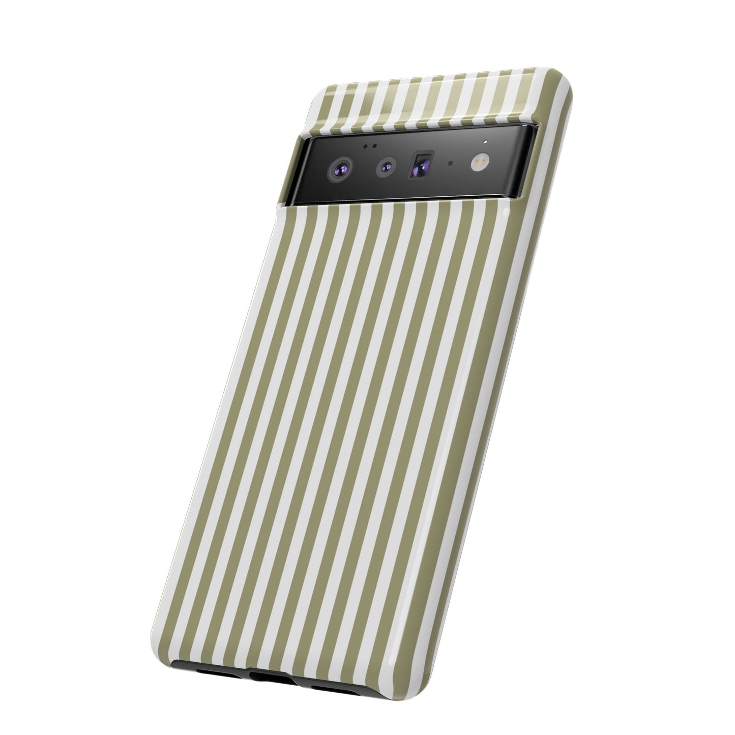 Sage & White Stripe Google Pixel Case