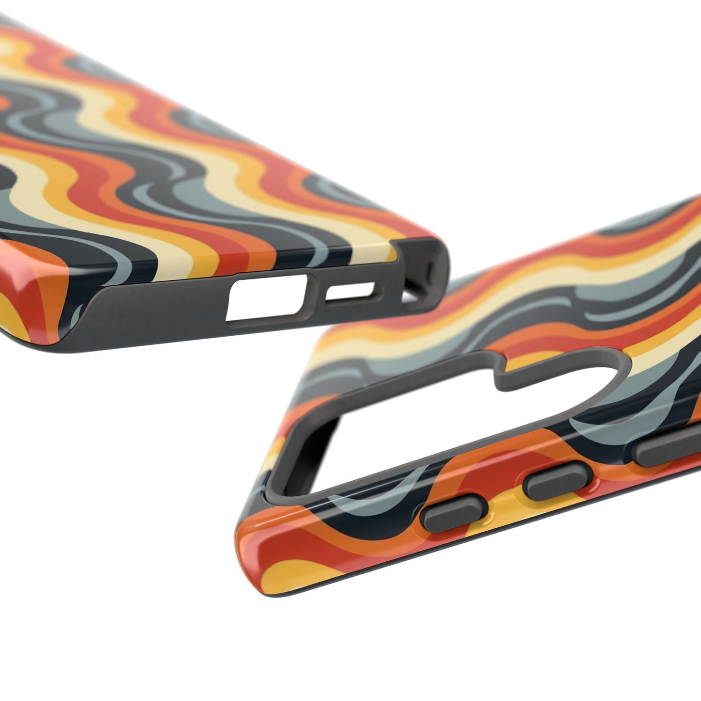 Retro Wavy Stripe Samsung Phone Case