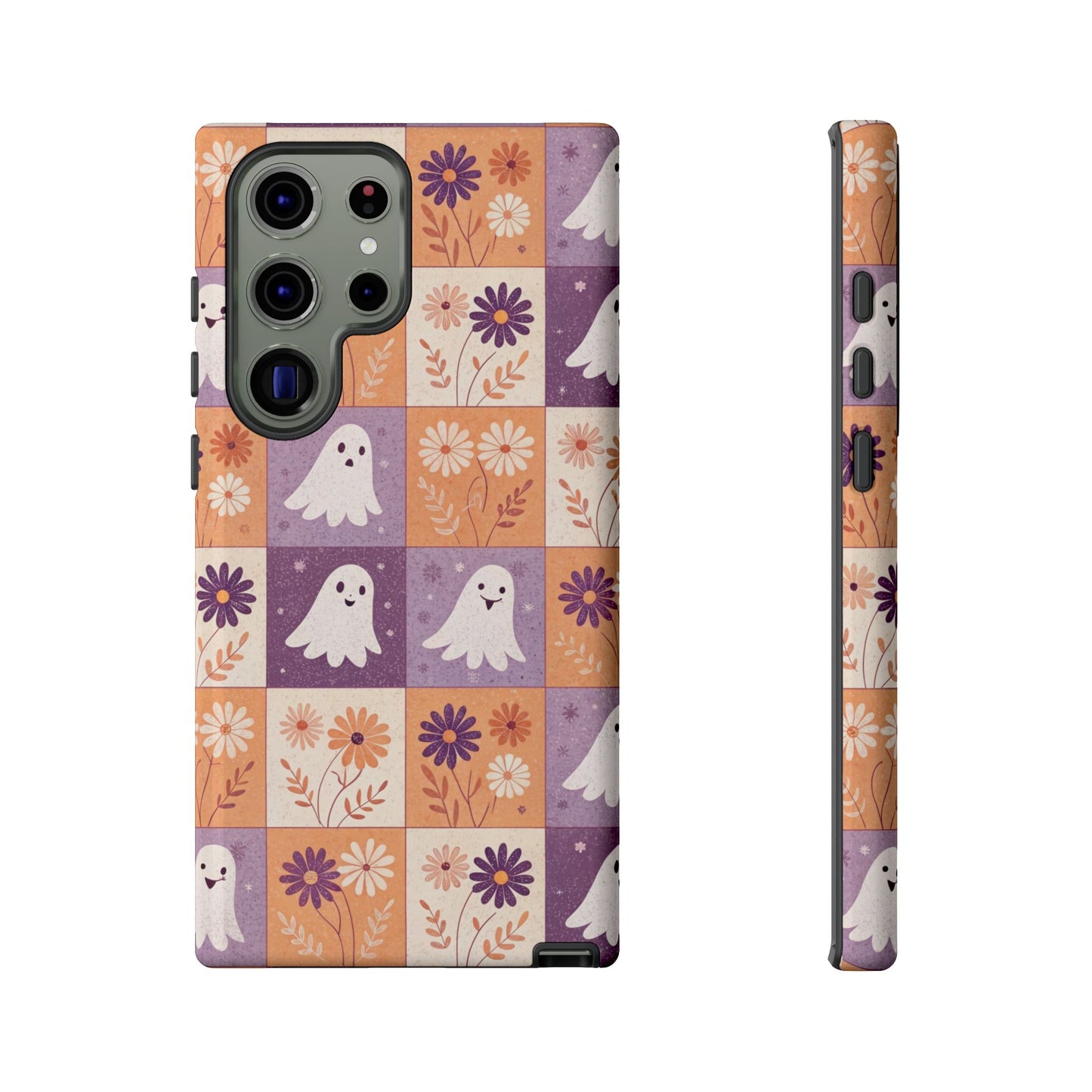 Ghost Floral Checkerboard Samsung Case