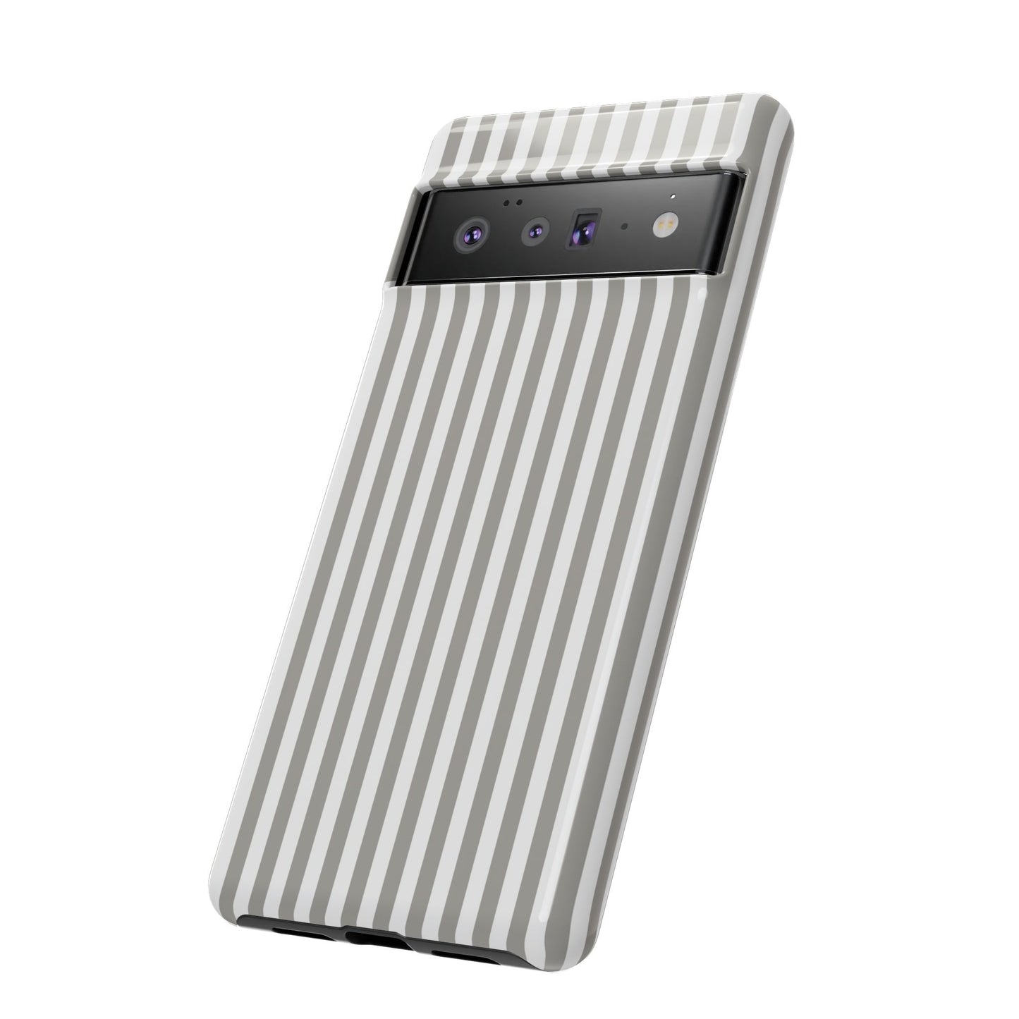 Gray & White Stripe Google Pixel Case