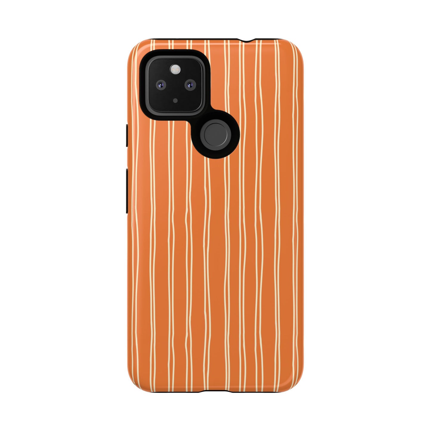 Orange Vertical Stripe Phone Google Pixel Case