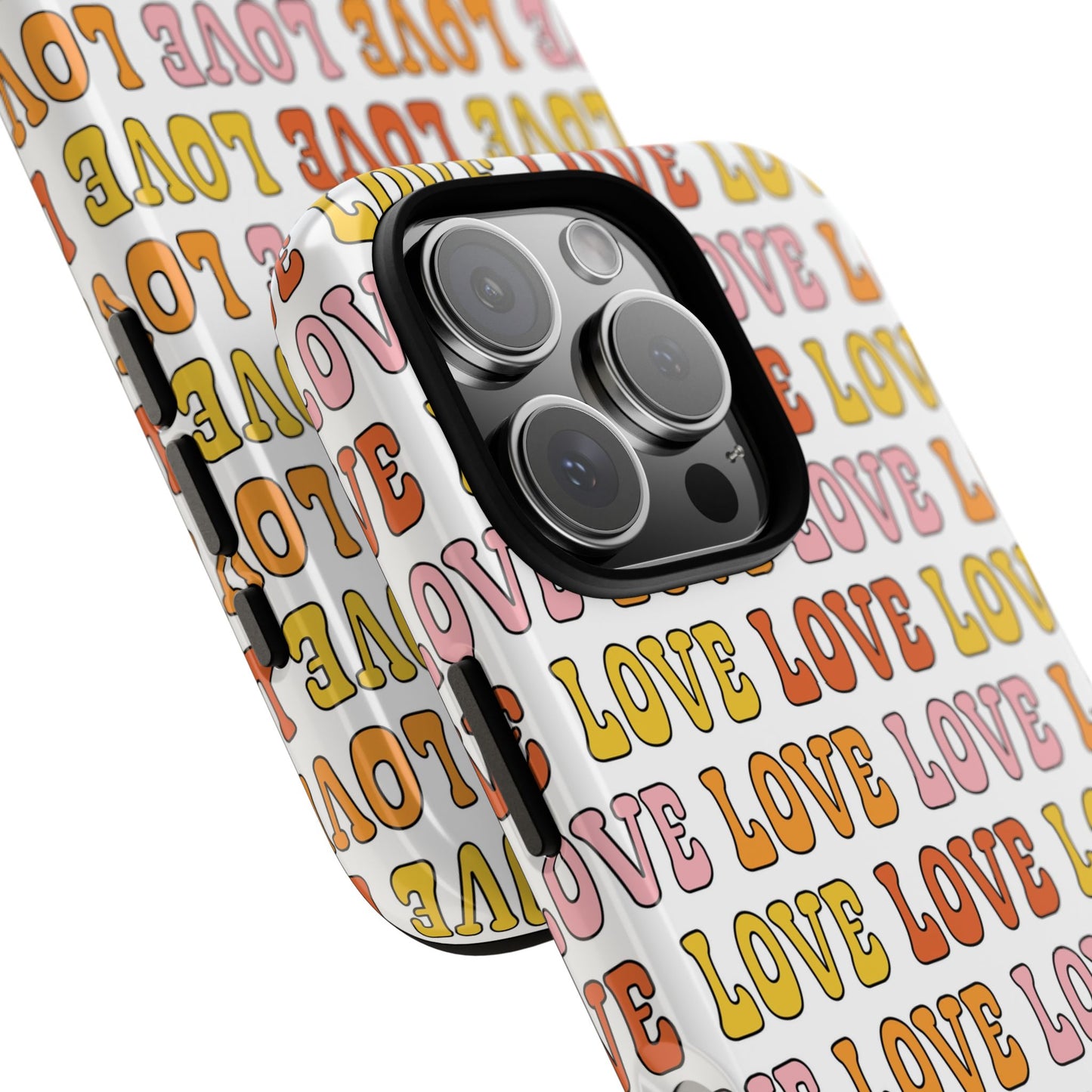 Retro LOVE Typography iPhone Case
