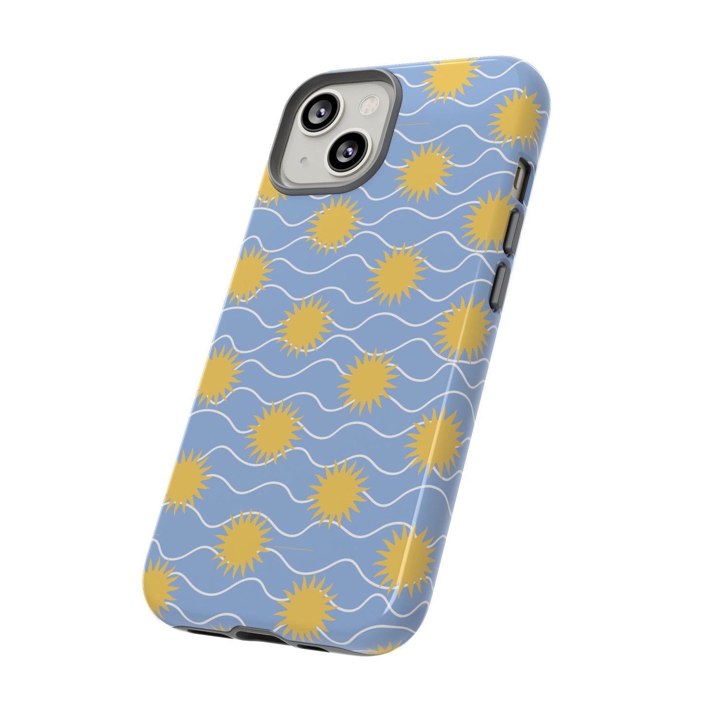 Sunny Waves Blue iPhone Case
