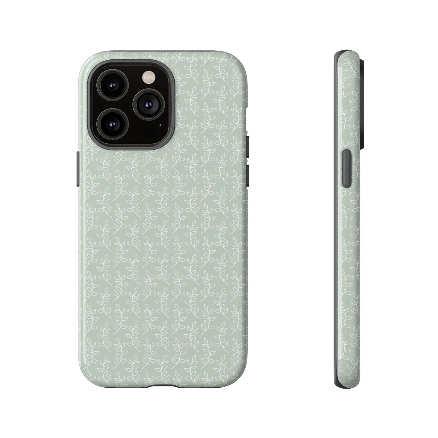 Minimal Leaf Print iPhone Case