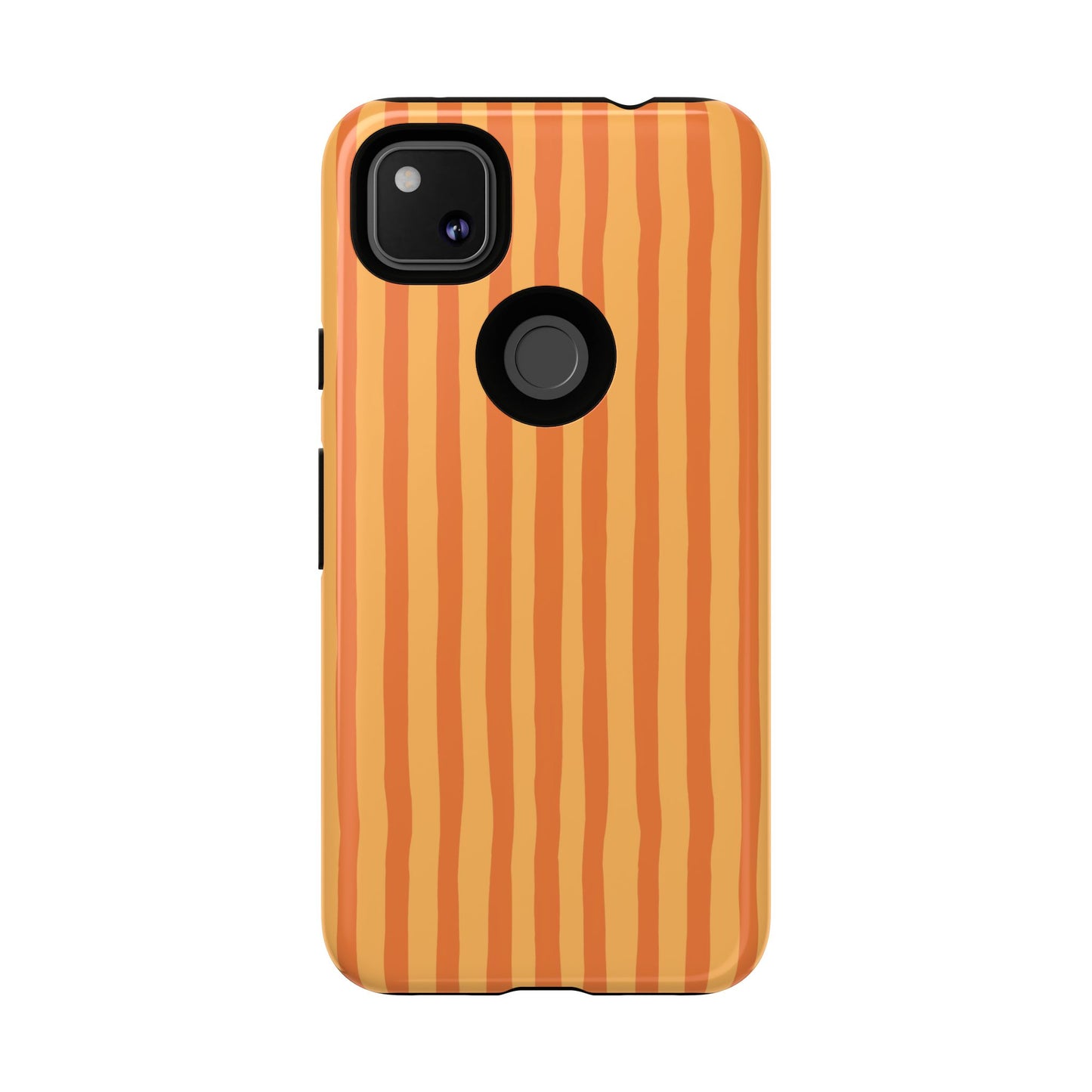 Orange Wavy Stripe Google Pixel Case