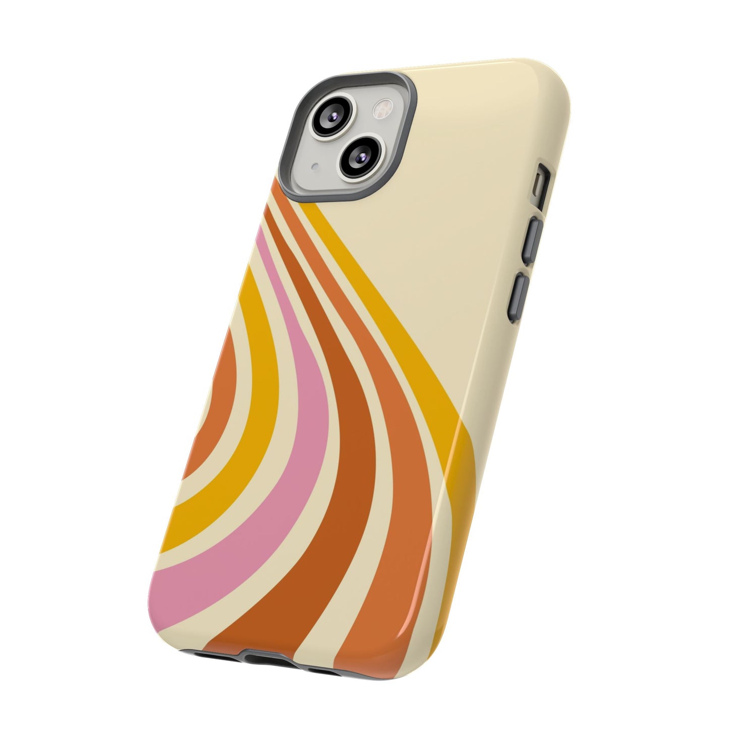 Retro Wave Swirl iPhone Case