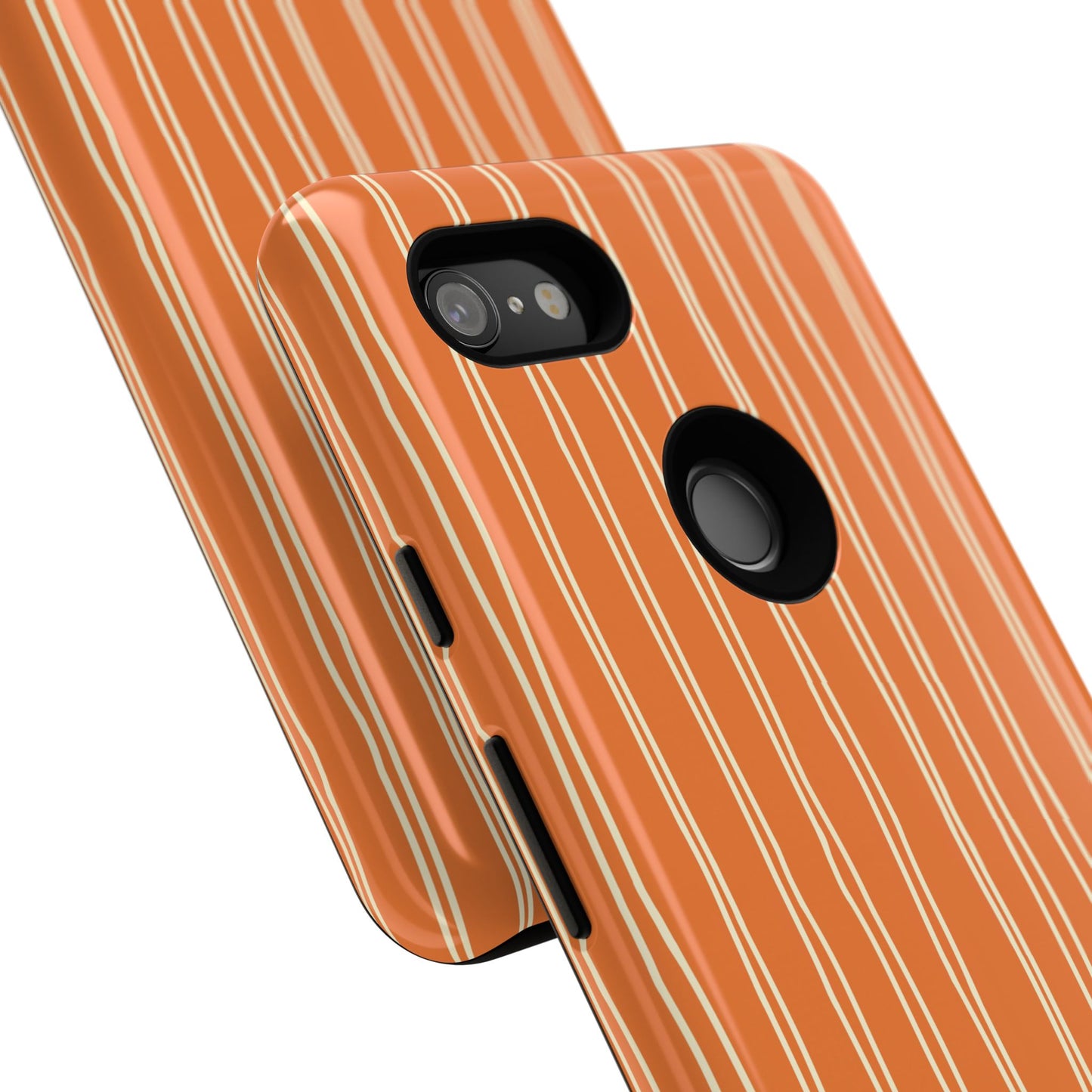 Orange Vertical Stripe Phone Google Pixel Case