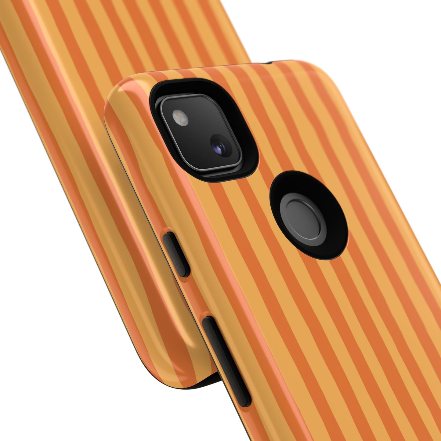 Orange Wavy Stripe Google Pixel Case