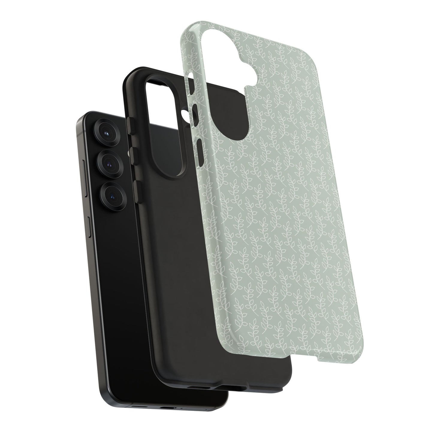 Minimal Leaf Print Samsung Case