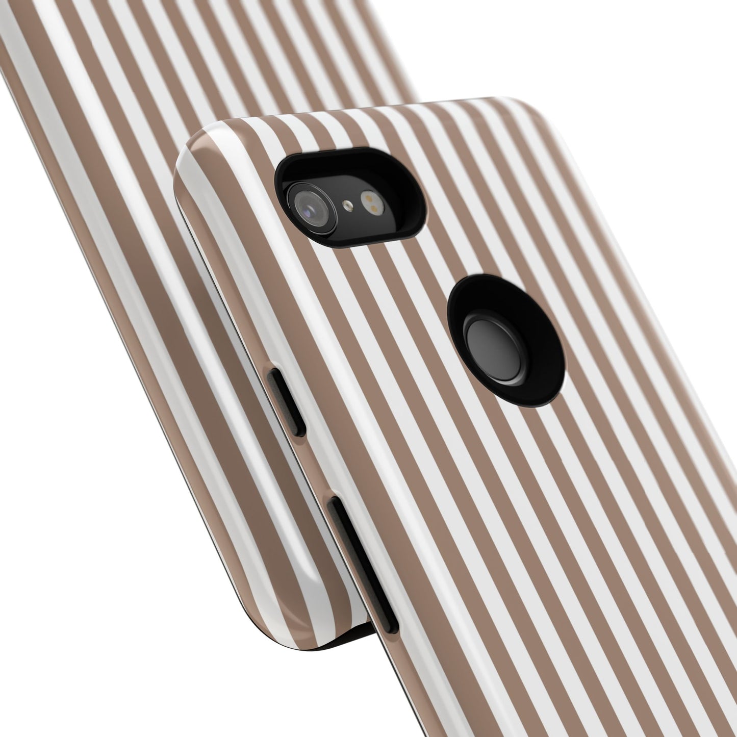 Beige & White Stripe Google Pixel Case