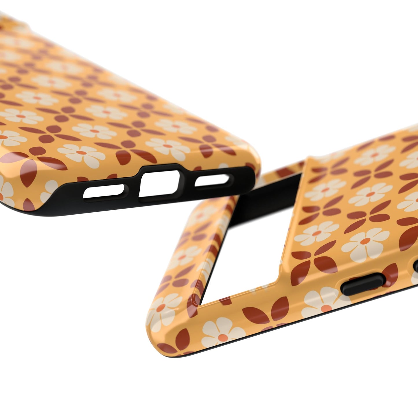 Retro Orange Flower Power Google Pixel Case