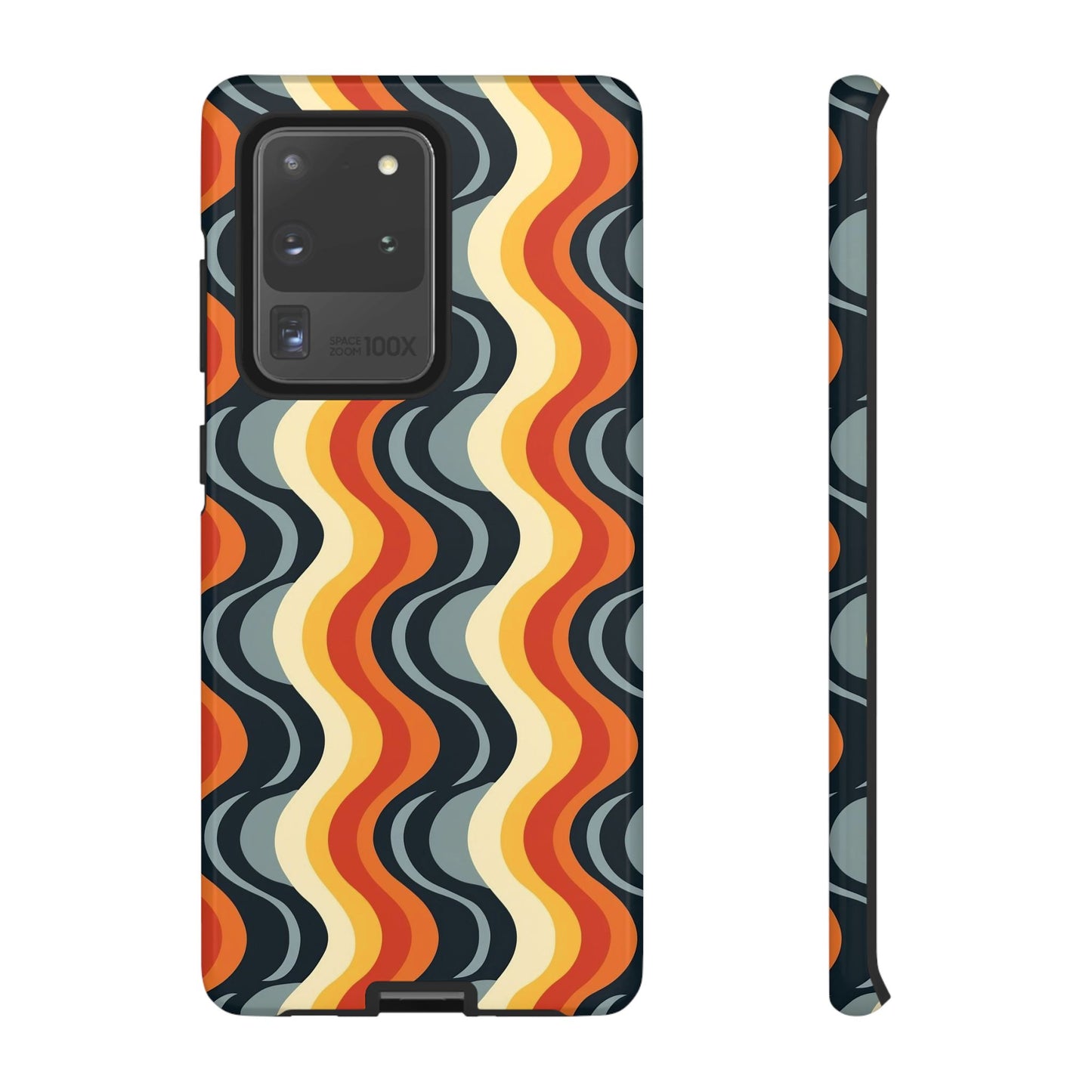 Retro Wavy Stripe Samsung Phone Case
