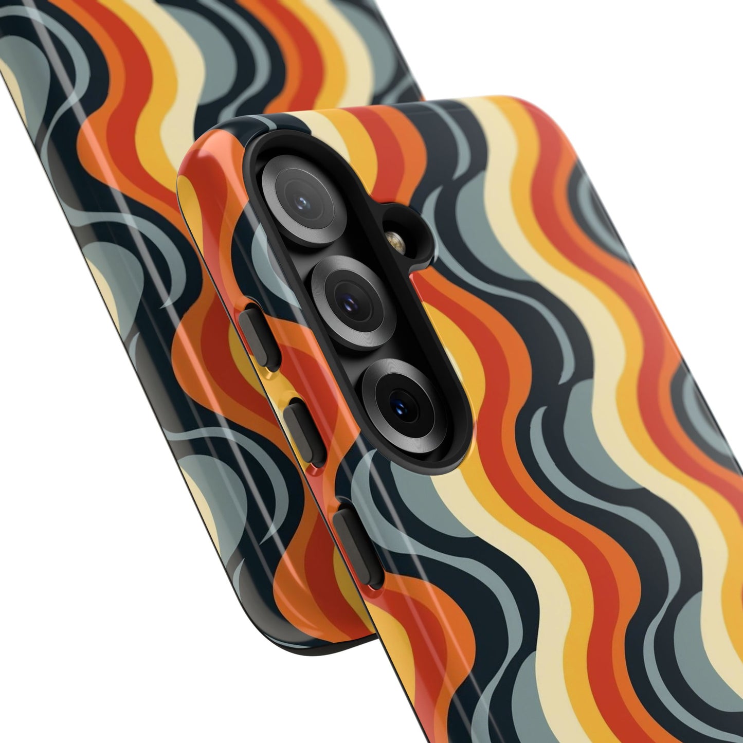 Retro Wavy Stripe Samsung Phone Case