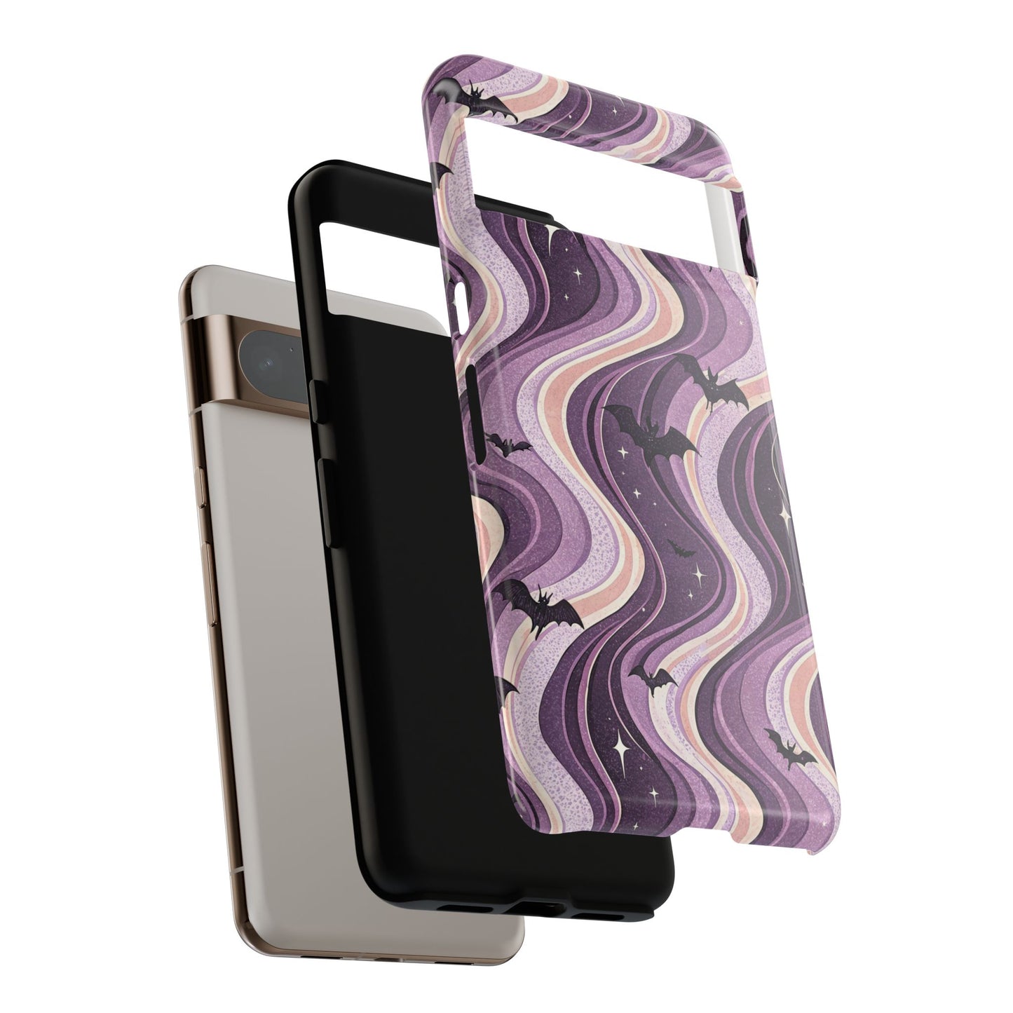 Retro Bats & Swirls Google Pixel Case