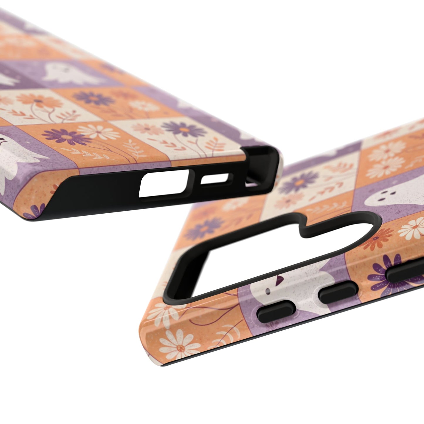 Ghost Floral Checkerboard Samsung Case