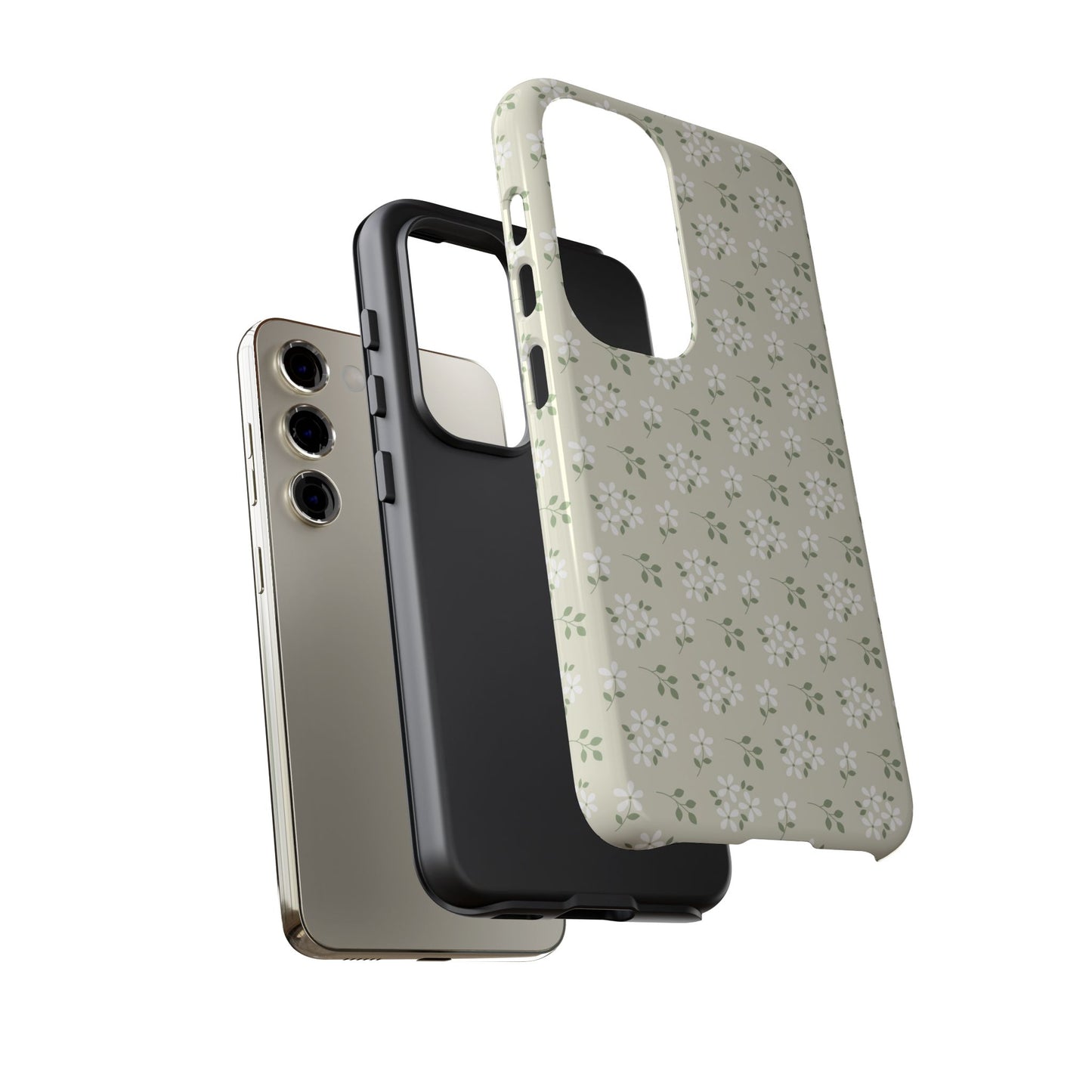 Beige Daisy Bloom Samsung Case