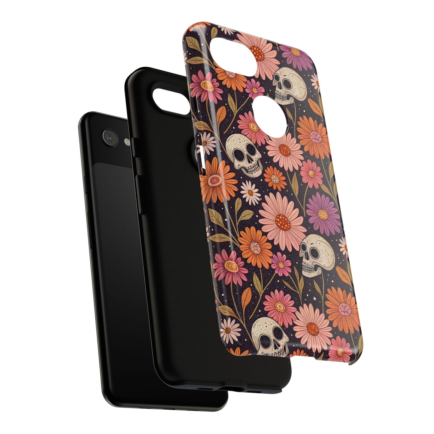 Skulls & Fall Florals Google Pixel Case