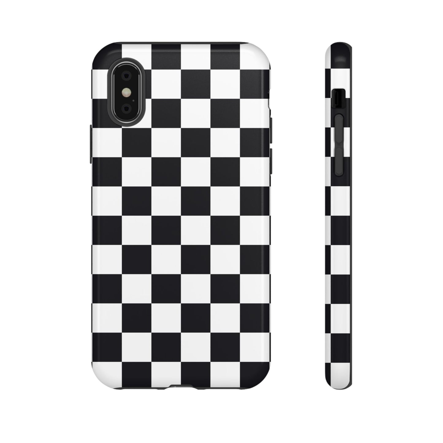Black & White Checkerboard iPhone Case