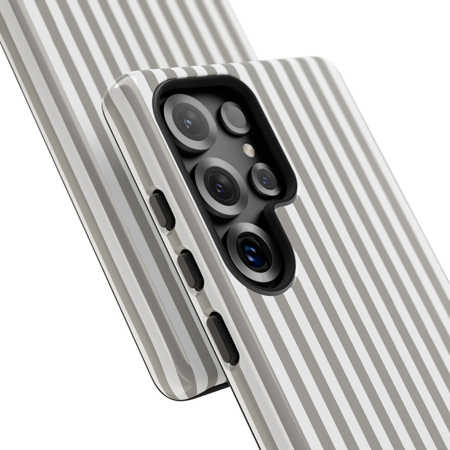 Gray & White Stripe Samsung Case