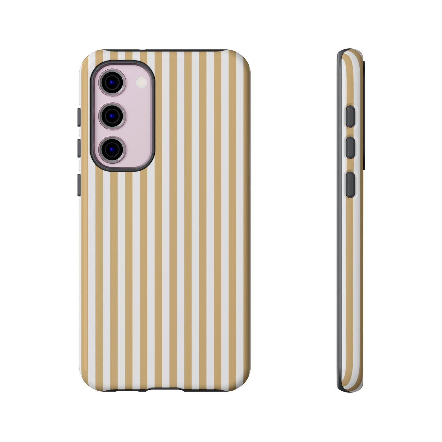 Yellow & White Stripe Samsung Case