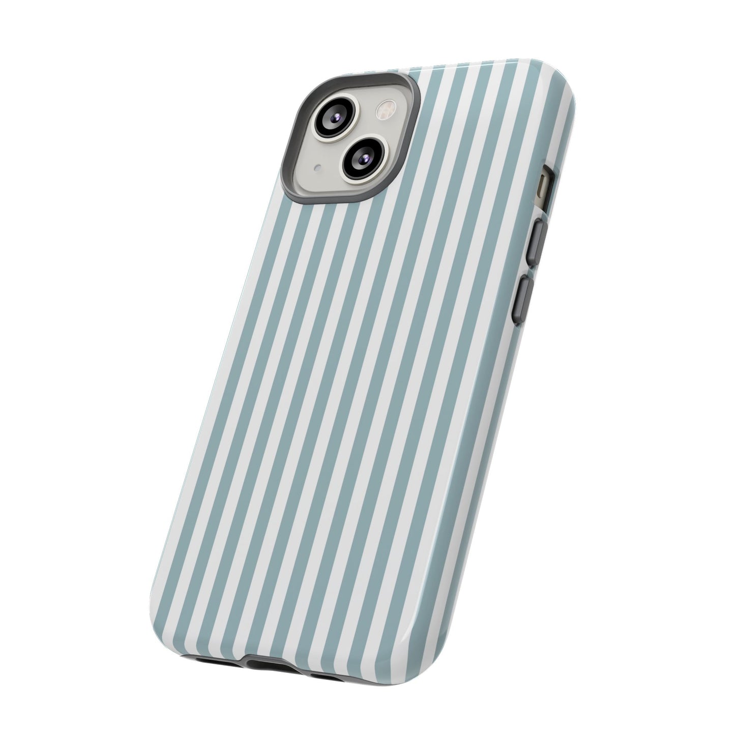 Blue & White Stripe iPhone Case