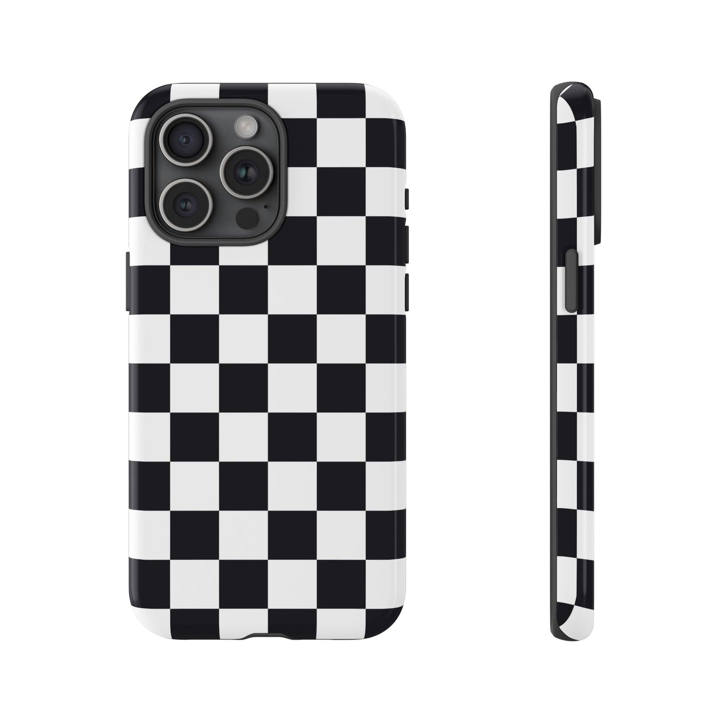 Black & White Checkerboard iPhone Case