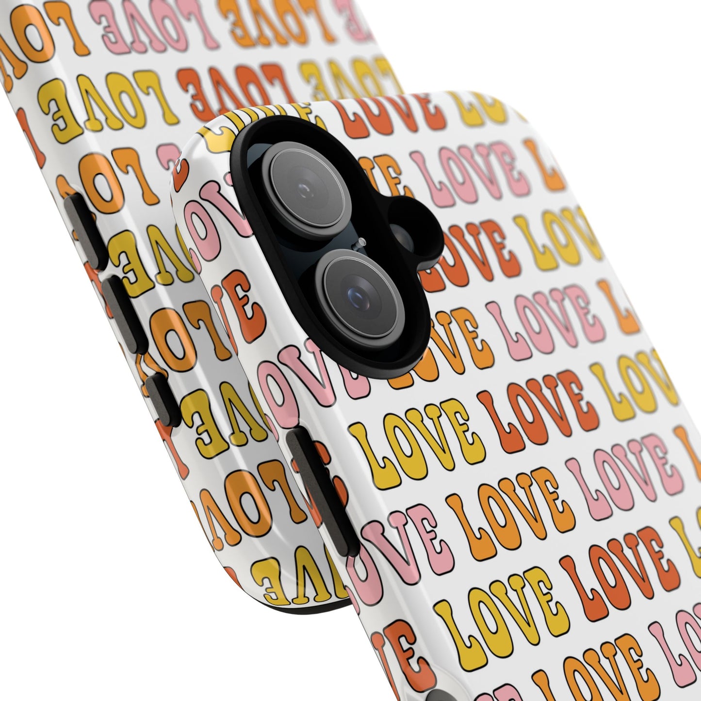 Retro LOVE Typography iPhone Case