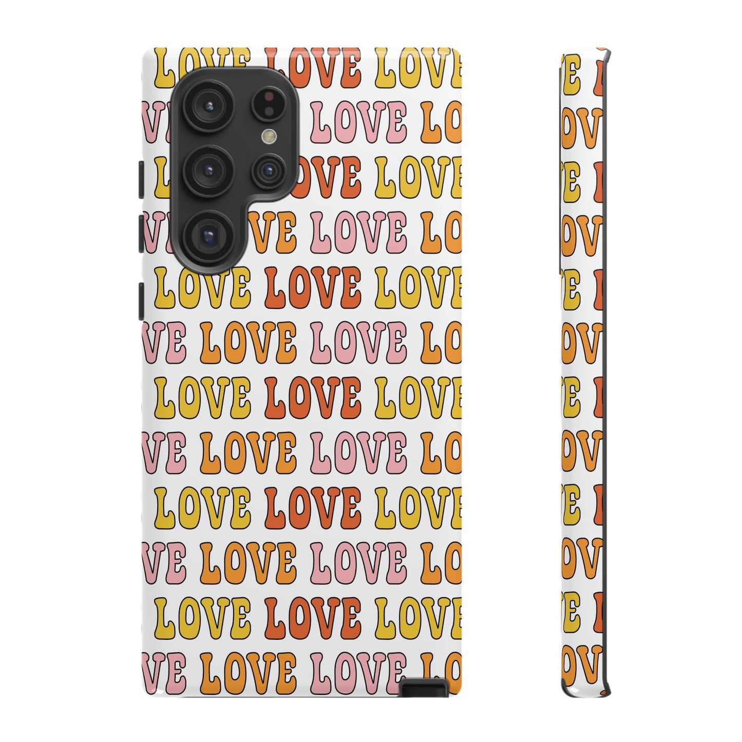 Retro LOVE Typography Samsung Case