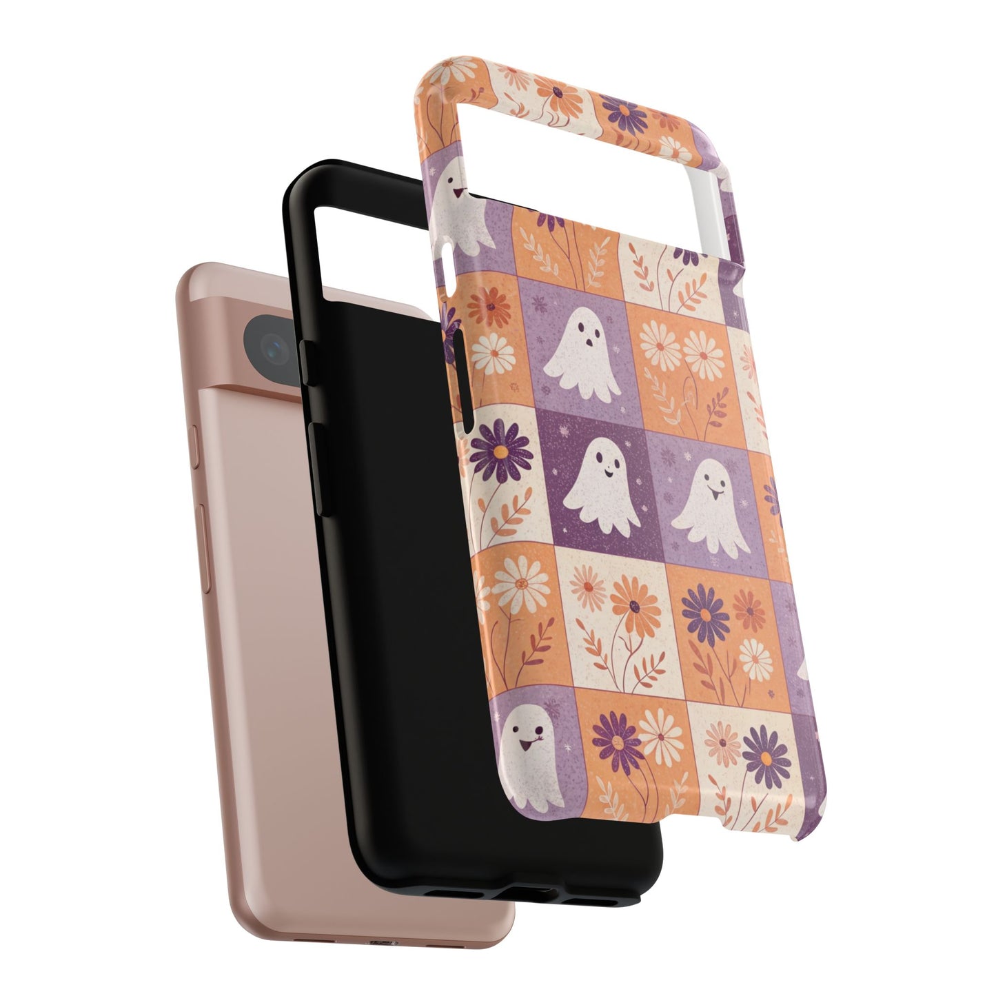 Ghost Floral Checkerboard Google Pixel Case