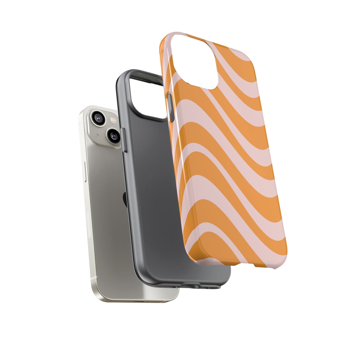 Retro Wavy Stripe iPhone Case
