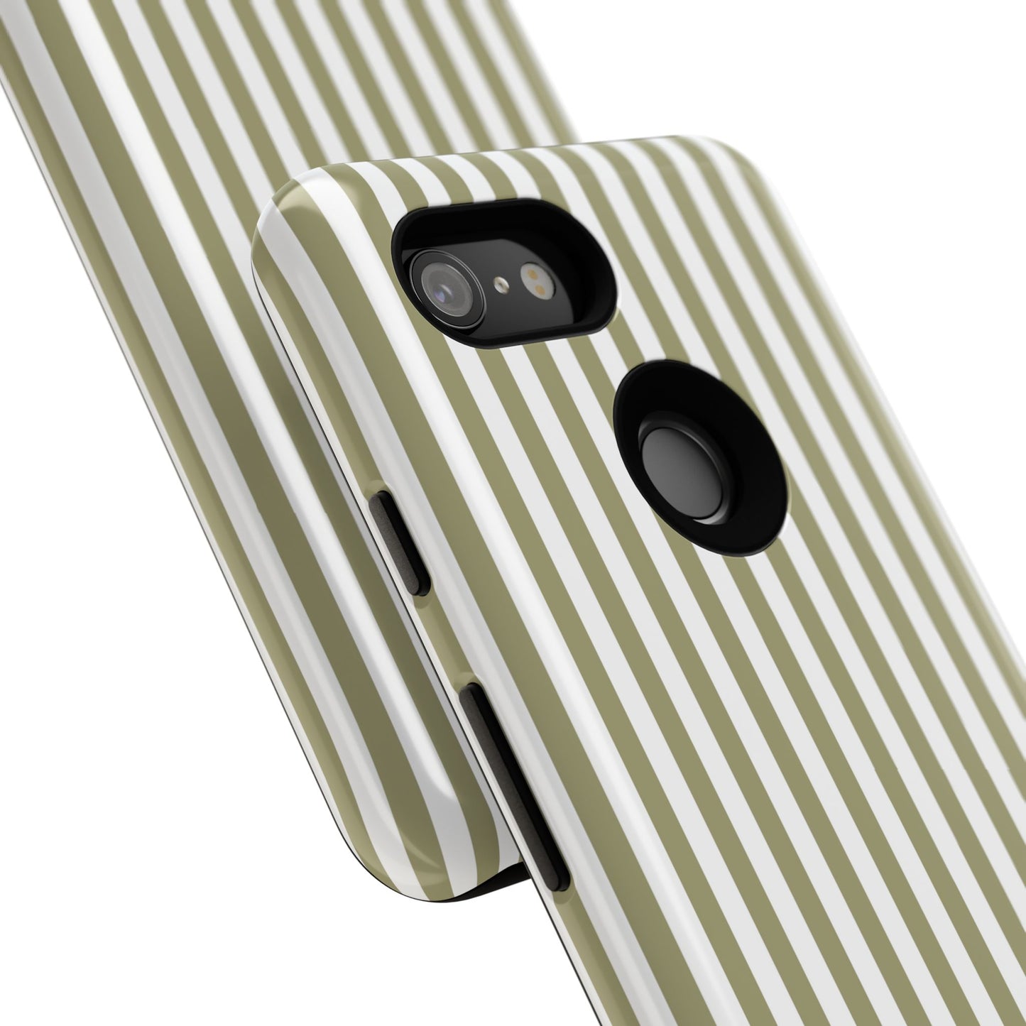 Sage & White Stripe Google Pixel Case