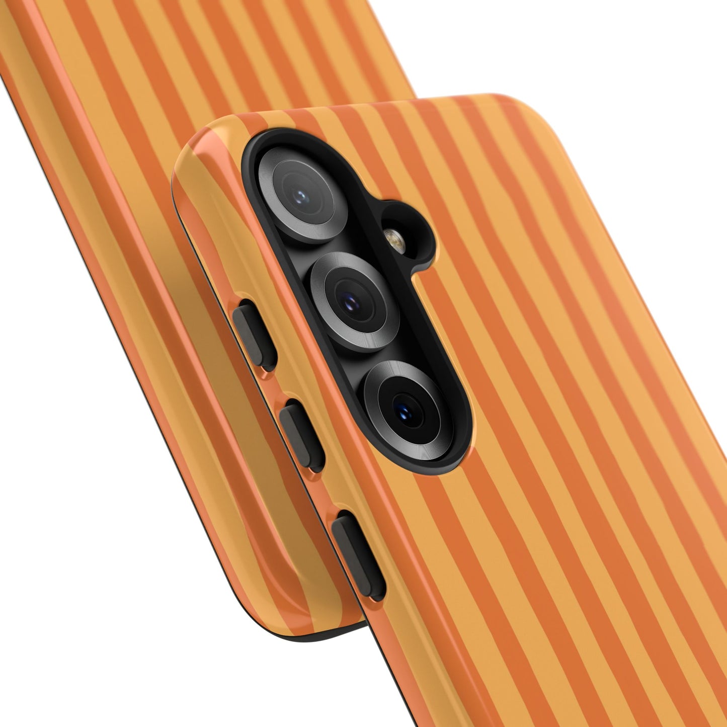 Orange Wavy Stripe Samsung Case