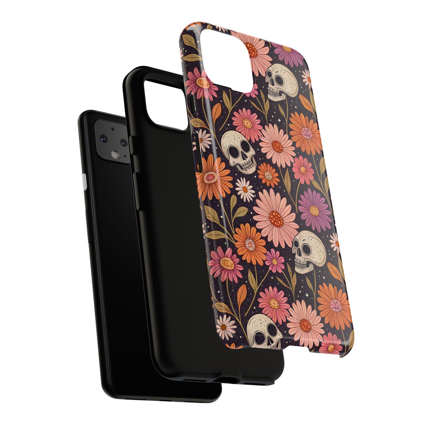 Skulls & Fall Florals Google Pixel Case