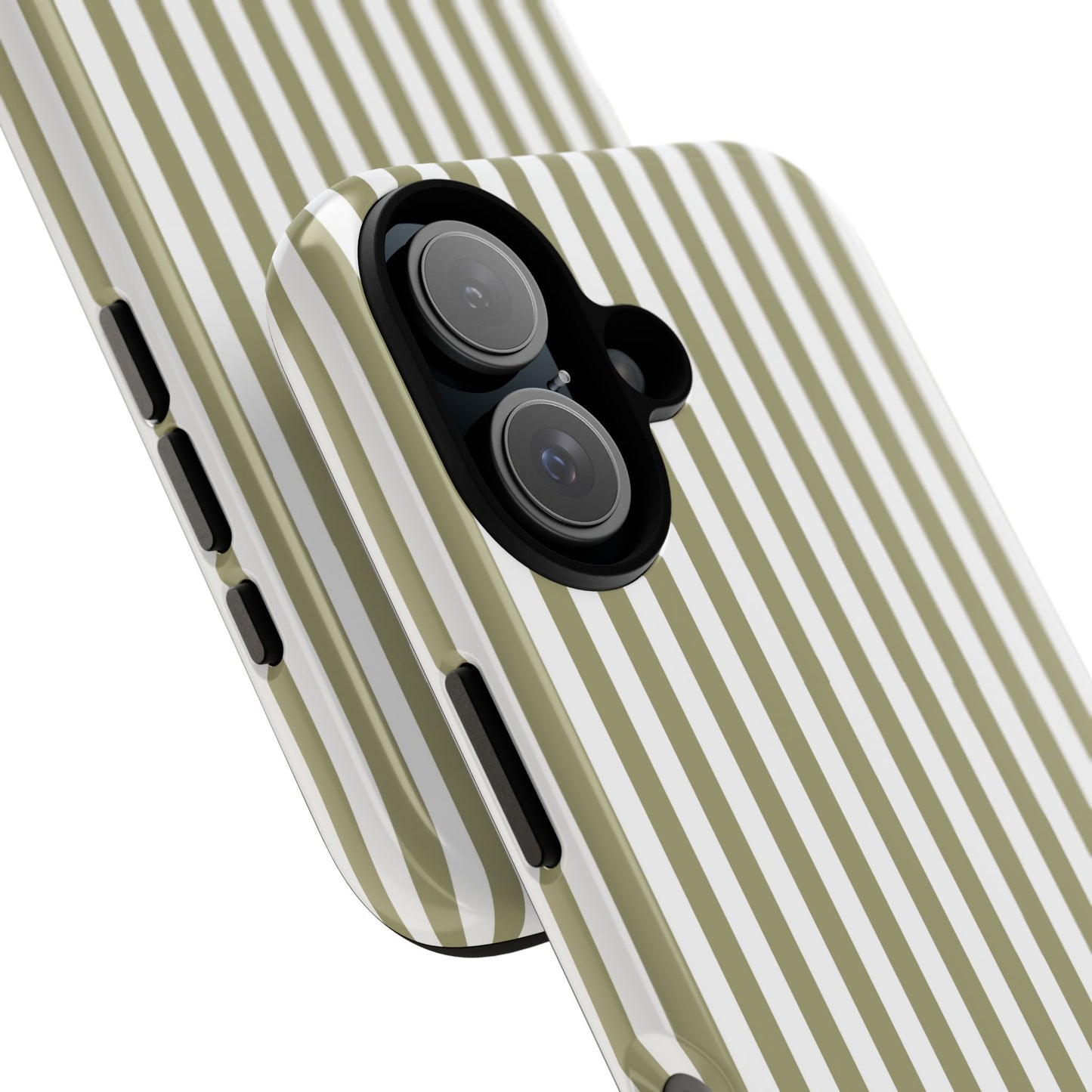 Sage & White Stripe iPhone Case