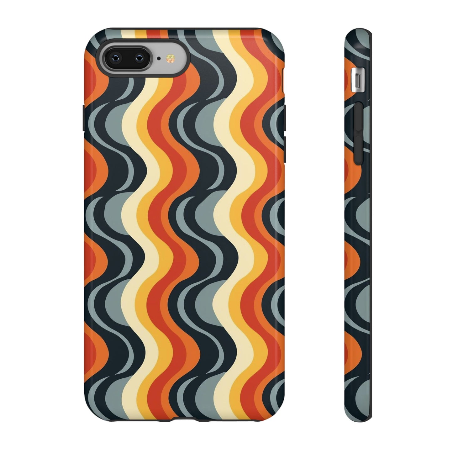 Retro Wavy Stripe iPhone Case