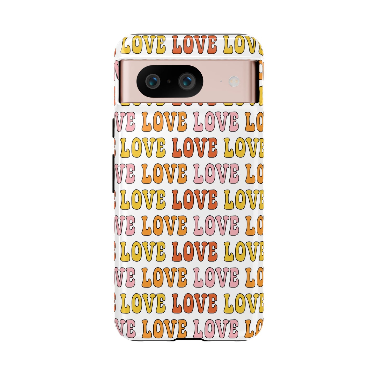 Retro LOVE Typography Google Pixel Case