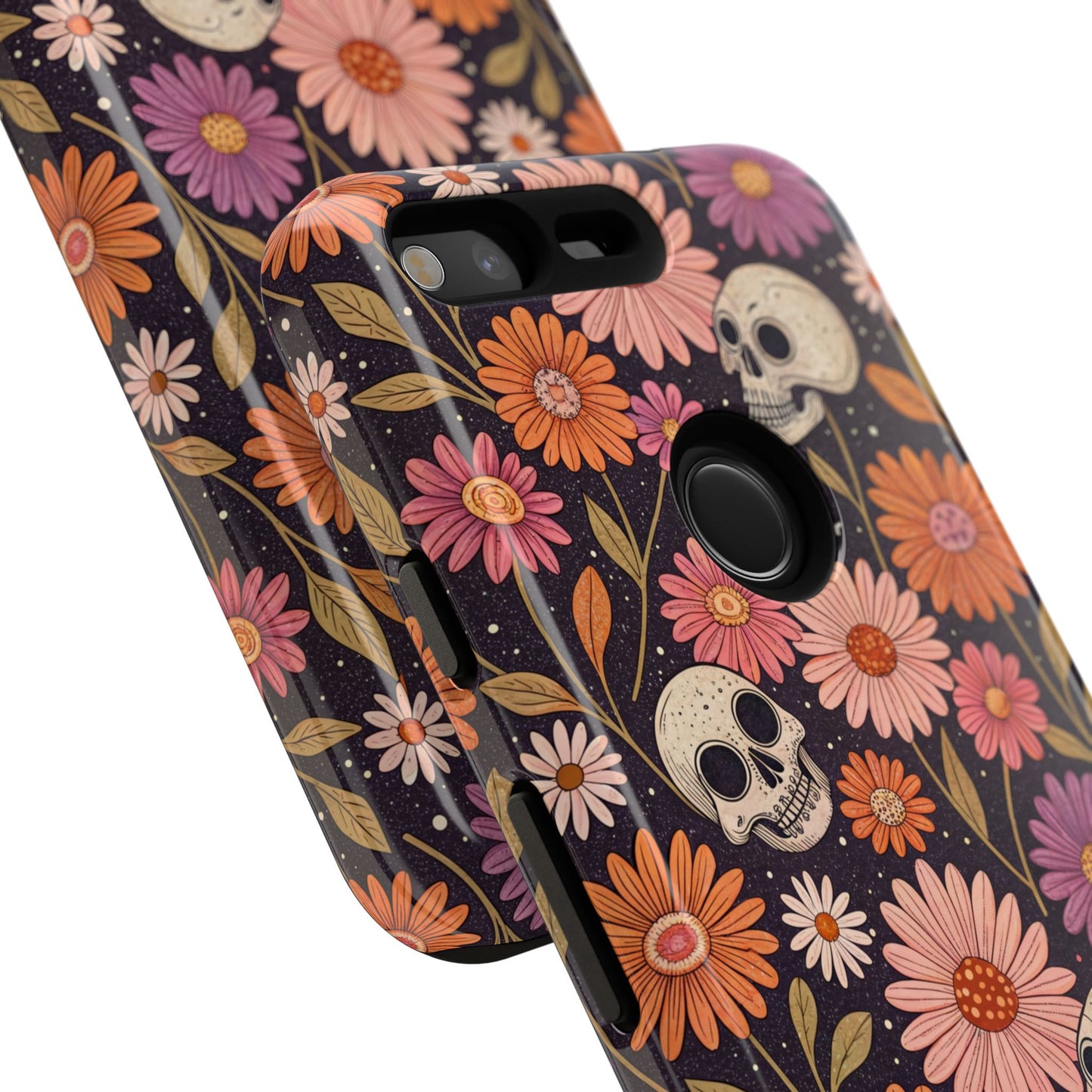 Skulls & Fall Florals Google Pixel Case