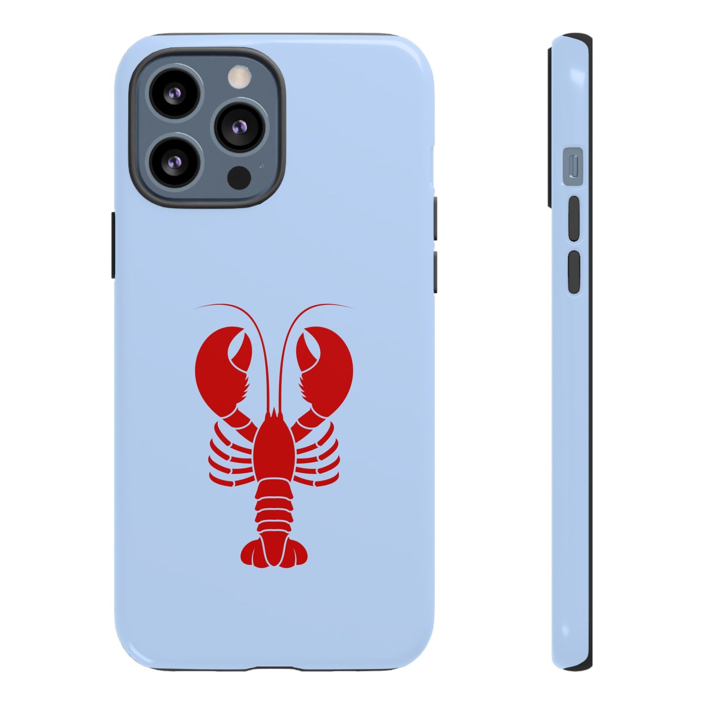 Red Lobster on Sky Blue iPhone Case