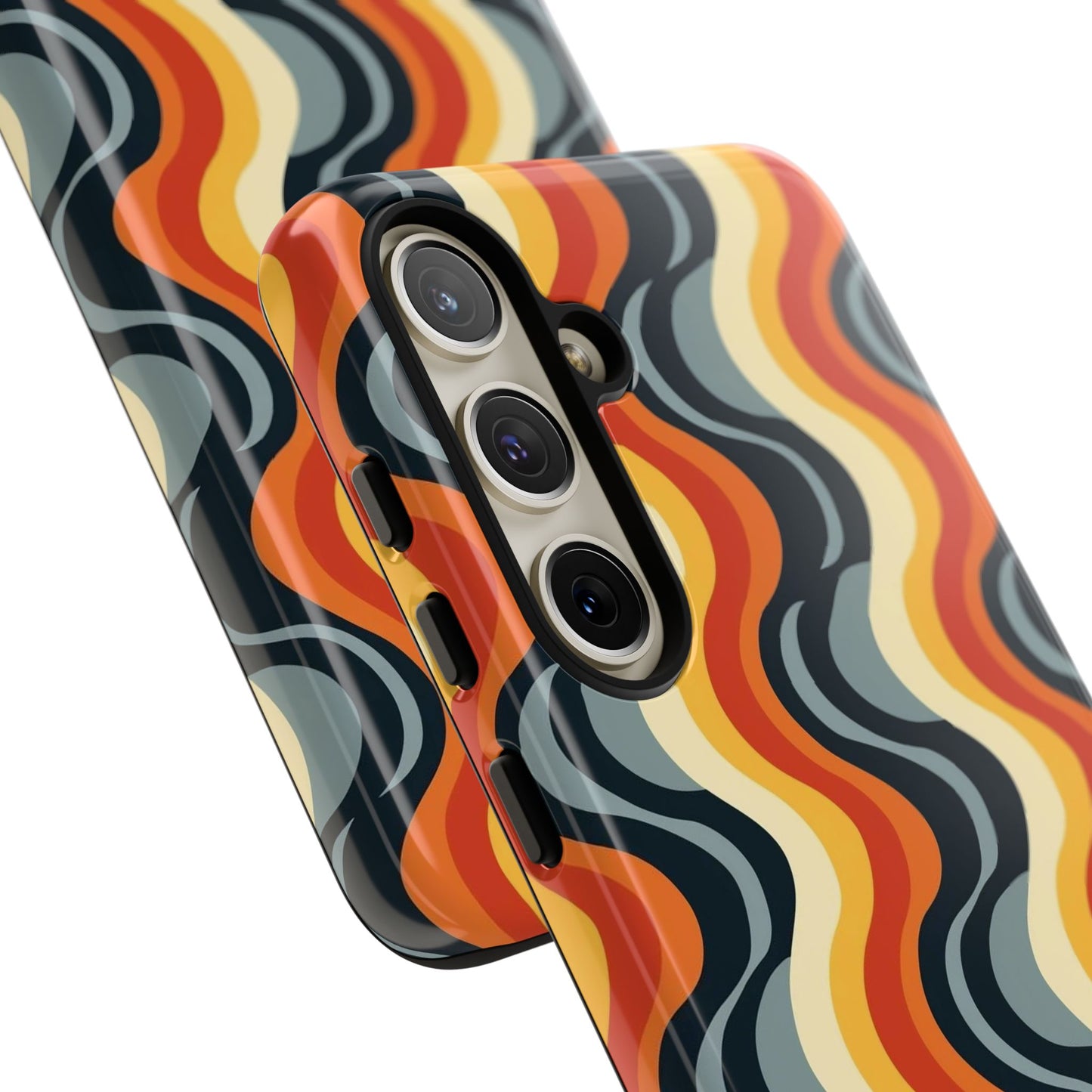 Retro Wavy Stripe Samsung Phone Case